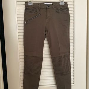 Skinny Green Denim Pants